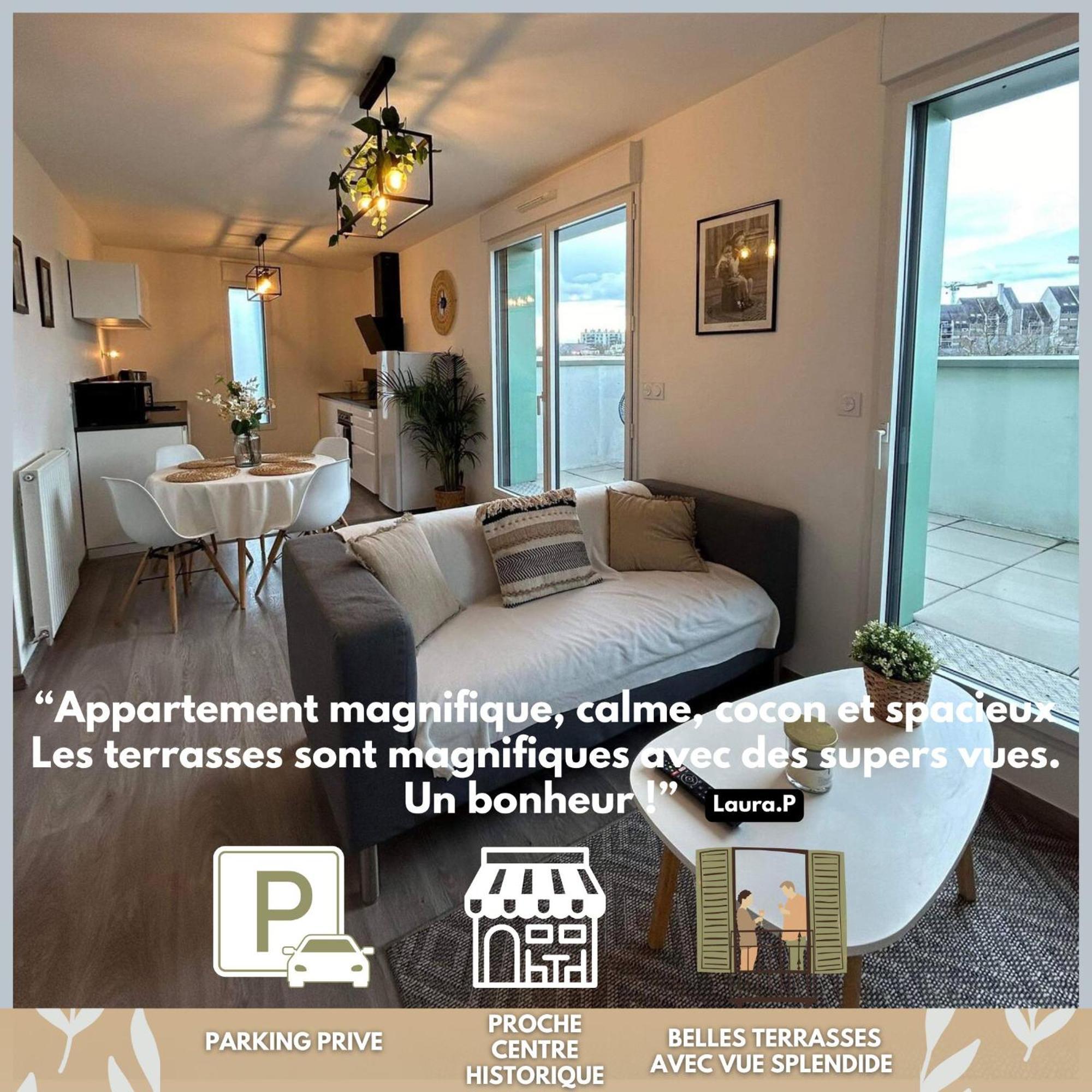 Les Terrasses De Saint Martin Lägenhet Rennes Exteriör bild